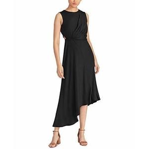 MSRP $129 Rachel Roy Womens Noemie Draped Asymmetrical Dress Black Size 4